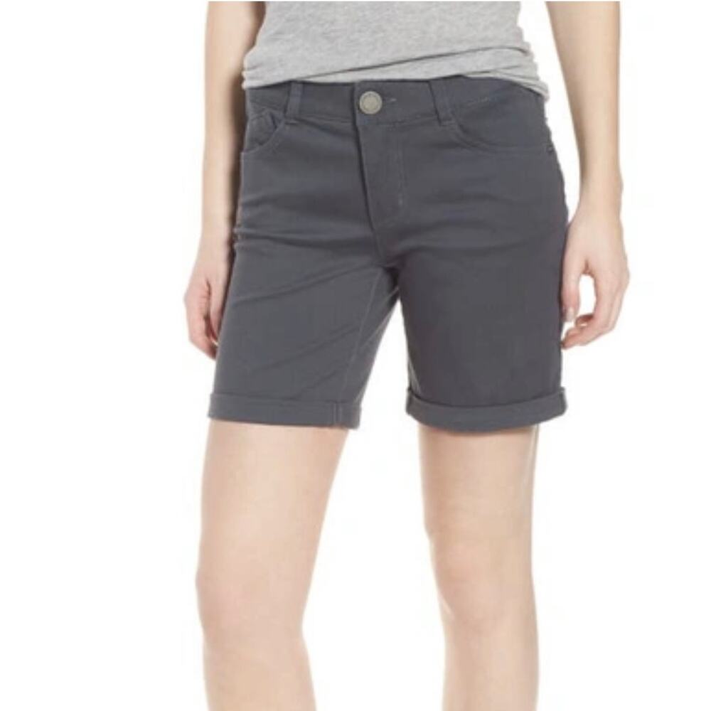 WIT & WISDOM AB SOLUTION CUFFED SHORTS IN SHADOW NWT WOMEN'S SIZE 2‎